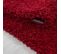 Tapis Poils Longs Shaggy 200x290 Rectangle Tissé Rouge Motif Uni Uni C