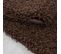 Tapis Poils Longs Shaggy 120x170 Rectangle Tissé Marron Motif Uni Uni L