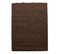 Tapis Poils Longs Shaggy 120x170 Rectangle Tissé Marron Motif Uni Uni L