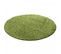 Tapis Poils Longs Shaggy Ø80cm Rond Tissé Vert Motif Uni Uni L