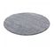 Tapis Poils Longs Shaggy Ø80cm Rond Tissé Gris Motif Uni Uni L