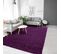 Tapis Poils Longs Shaggy 60x110 Rectangle Tissé Violet Motif Uni Uni L