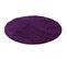 Tapis Poils Longs Shaggy Ø120cm Rond Tissé Violet Motif Uni Uni L