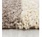 Tapis Shaggy 60x110 Carré à Beige, Marron, Crème