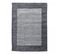 Tapis Shaggy 160x230 Bordure Argent, Gris