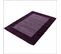 Tapis Poils Longs Shaggy 60x110 Rectangle Tissé Violet Et Pourpre Motif Simple