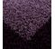 Tapis Poils Longs Shaggy 60x110 Rectangle Tissé Violet Et Pourpre Motif Simple