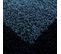 Tapis Shaggy 120x120 Rond Bordure Bleu, Bleu Foncé