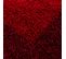 Tapis Poils Longs Shaggy 60x110 Rectangle Tissé Rouge Clair Et Rouge Foncé