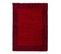 Tapis Poils Longs Shaggy 60x110 Rectangle Tissé Rouge Clair Et Rouge Foncé