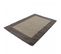 Tapis Shaggy 200x200 Rond Bordure Beige, Taupe