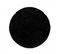 Tapis Shaggy 80x80 Rond Uni I Noir