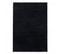 Tapis Shaggy 80x80 Rond Uni I Noir