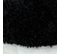 Tapis Shaggy 80x80 Rond Uni I Noir