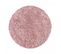 Tapis Poils Longs Shaggy Ø80cm Rond Tissé Rose Motif Uni Uni I