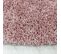 Tapis Poils Longs Shaggy Ø80cm Rond Tissé Rose Motif Uni Uni I