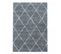 Tapis Berbère 140x200 Tissé Motif Losange Shaggy à Gris