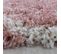 Tapis Shaggy 60x110 Rectangle Tissé Rose Crème Et Me Motif Scandinave