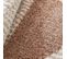 Tapis Shaggy 200x290 Rectangle Tissé Rose Et Beige Motif Géométrique Glipsa