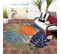 Tapis Exterieur 200x290 Chimeki Bleu, Rouge, Orange, Vert