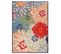 Tapis Exterieur 200x290 Chimeka Bleu, Beige, Orange, Rouge