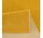 Tapis Salle à Manger 200x290 Tissé Jaune Rectangle Motif Uni Nossa