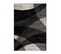 Tapis Cuisine 140x200 Tissé Noir Rectangle Motif Géométrique Faldo