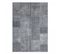 Tapis Salon 155x230 Tissé Gris Et Bleu Rectangle Motif Faux Uni Nikal