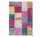 Tapis Chambre 120x170 Tissé Rose Et Jaune Rectangle Motif Géométrique Nikol