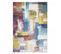 Tapis Chambre 120x170 Tissé Jaune Et Bleu Rectangle Motif Faux Uni Nikel