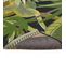 Tapis Salon 160x230 Poul Noir, Vert, Blanc