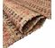 Tapis Jute 120x170 Square Beige, Bordeaux, Noir