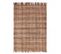 Tapis Jute 120x170 Square Beige, Bordeaux, Noir