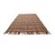 Tapis Jute 200x290 Square Beige, Bordeaux, Noir