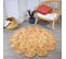 Tapis Rond 160x160 Rond Wood Beige