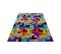 Tapis Chambre 80x150 Fait Main En Laine Multicolore Rectangle Motif Damier Axel