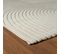 Tapis Chambre 120x170 Tissé Crème Rectangle Motif Simple Cernan