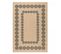 Tapis Extérieur 160x230 Tissé Kilim Noir Jute Art H