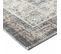 Tapis Orient 80x250 Rectangle Gris Et Crème Tissé En Coton Motif Classique Dablai