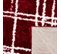 Tapis Shaggy 80x300 Ember 1 Rouge, Blanc