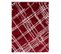 Tapis Shaggy 80x300 Ember 1 Rouge, Blanc