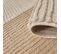 Tapis Chambre 120x160 Tissé Crème Rectangle Motif Géométrique Lunkin 5