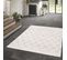 Tapis Salon 120x170 Lucen 4 Crème, Gris