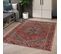 Tapis Grand Salon 200x290 Tissé Bordeaux Et Gris Rectangle Motif Oriental