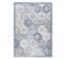 Tapis Grand Salon 200x290 Tissé Gris Clair Et Gris Foncé Motif Ethnique