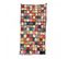 Authentique Tapis Berbère 110x210 Fait Main En Tissu Recyclé Multicolore Boucharouette 52