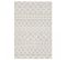 Tapis Salon 160x230 Tissé Crème Rectangle Motif Simple Cerlos