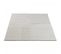 Tapis Salon 200x290 Tissé Crème Rectangle Motif Simple Cerli