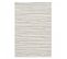 Tapis Salon 140x200 Tissé Crème Rectangle Motif Simple Cervag