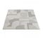 Tapis Salle à Manger 140x200 Tissé Crème Rectangle Motif Simple Cergeo